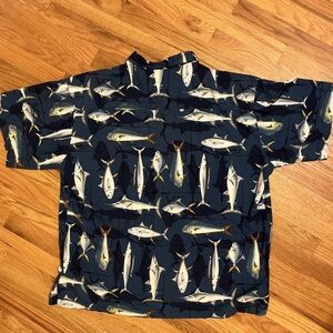 KoKo Island XXL - 100% Cotton Fish Theme  Shirt. High quality. Fast shipping